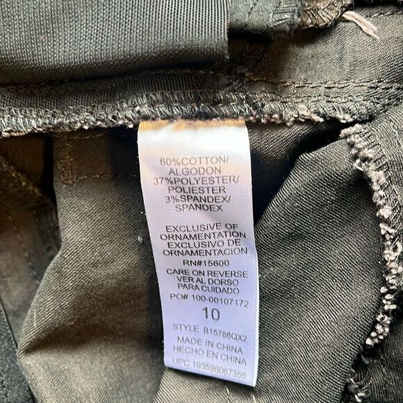 EXCELLENT CONDITION WOMEN’S DEMOCRACY “AB”SOLUTION BROWN PLAID SLIMMING PANTS - Picture 9 of 9